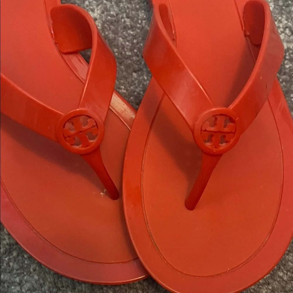 Red Flip Flop Sandals